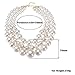 Fashion Jewelry Multi Strand Simulated Pearl Resin Chain Collar Choker Statement Necklace Costume Jewelry Necklaces for Women