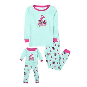 Leveret-Kids-Toddler-Pajamas-Matching-Doll-Girls-Pajamas-100-Cotton-Set-Toddler-14-Years-Fits-American-Girl