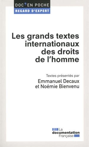 Les  grands textes internationaux des droits de l'homme