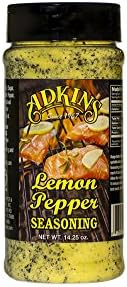 Adkins Lemon Pepper Seasoning 25 Pound Bulk Bag All Natural