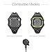 [Small Size 2.1CM Screen] TUSITA Charger Compatible with Garmin Forerunner 10 15 - USB Charging Cable 100cm - Smartwatch Accessories