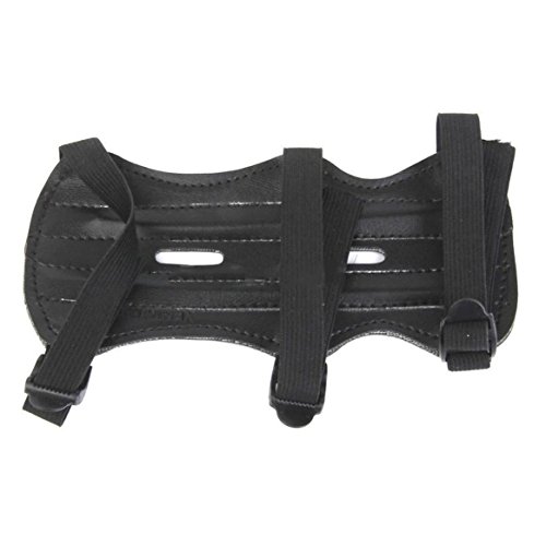 Smartlove1P Comfortable Camo Archery Bow Arm Guard Protective Forearm Safe Gear 3 Straps Armguard Bow Protective Tool