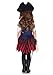 Leg Avenue Girls 2 Pc Caribbean Pirate Costume, Includes Dress With Attached Belt and Pirate Hat, MEDIUM, Multicolor