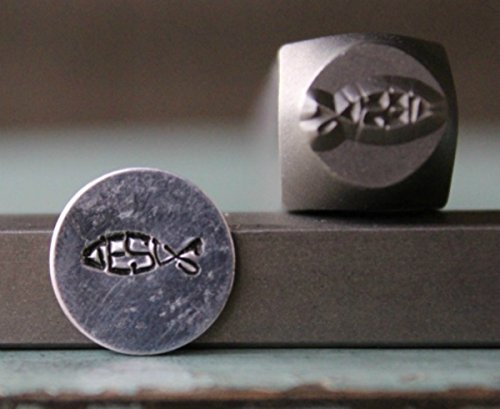 Brand New Supply Guy 8mm Jesus Word Fish Metal Punch Design Stamp CH-109