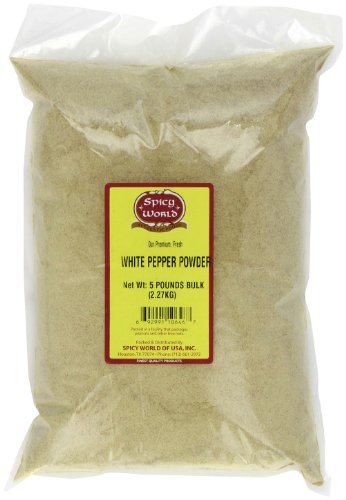 UPC 692991106467, Spicy World White Pepper Powder Bulk, 5-Pounds