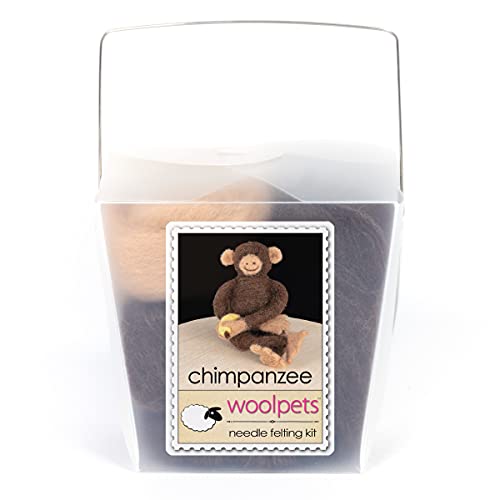 WoolPets Chimpanzee - Needle Felting Craft Kit