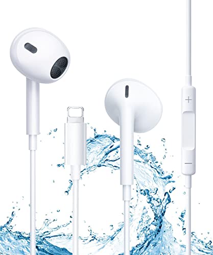 XIANGBIN Headphones for iPhone,Headphones Cable with Noise Isolating Support Call Volume Control,Compatible with iPhone 11/12/13/14/X/XS/XR/8/7 Plus,Supports All iOS System