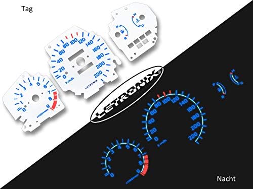 LETRONIX Plasma Speedometer Plates for Car Civic 92-95 0-220 Km/h 9000 U/min