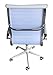 Classic Replica high back office chair WHITE Pleather - stabilizing swivel bar and knee tilt with tensioner knob. (Single High Back, White) CH2800. IMPROVED STURDY STRUCTURE FOR EXTRA LONG USE