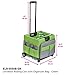 ECR4Kids MemoryStor Universal Rolling Cart and Organizer Bag Set, Green