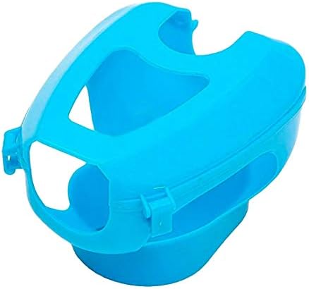 VietFA Bird Feeding - Blue White Plastic Racing Pigeon Easy Holder Bird Fixed Frame Rack Medicine Feeder - by GTIN - 1 Pcs - No Mess Bird Feeder - Finches Bird Feeder