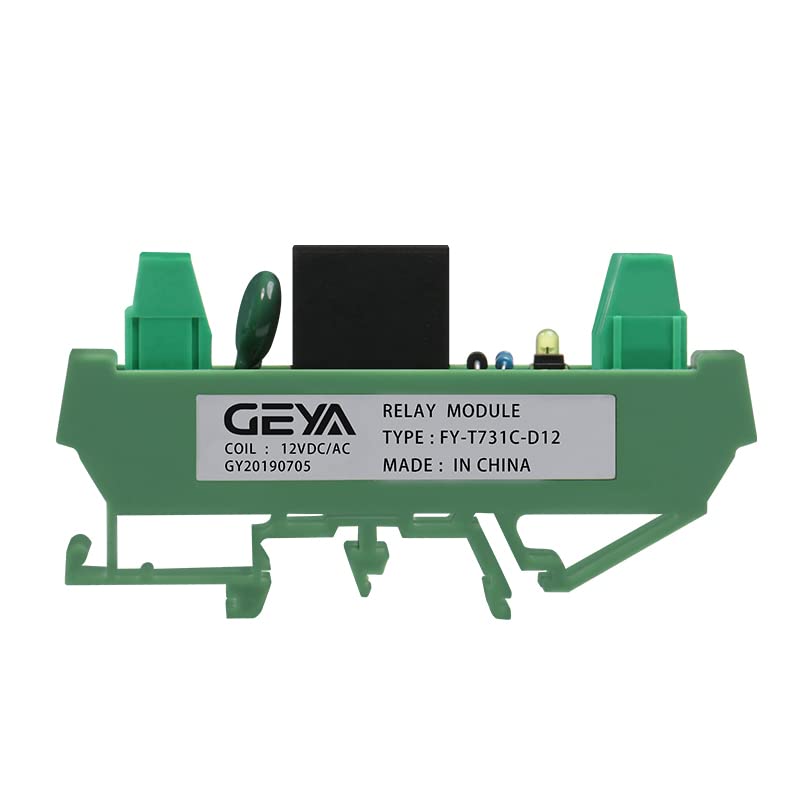 GAEYAELE 1 Channel Relay Module AC/DC 12V Din Rail Mounted GSM Relay Control Timer Module (FY-T731-12VACDC)