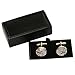 GOHUOS Steampunk Watch Movement Mechanical Cufflinks Old Vintage Mechanical Gold and Silver Watch with Gears Round