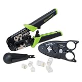 Greenlee PA4909 Network Tool Bundle with Data SureStrip, All-in-One Tool, Non-Impact 110 Punchdown Tool, 10 RJ11 and RJ45 Modular Plugs