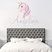 Custom Name Unicorn Nursery Wall Decal - Girls Personalized Name Unicorn Wall Sticker - Custom Name Sign - Custom Name Stencil Monogram - Girls Nursery Wall Decor primary