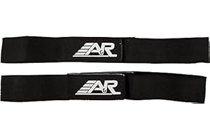 A&R Sports Shin Straps, Senior, Black