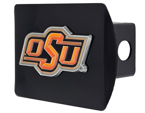FANMATS 25068 Oklahoma State Cowboys Black Metal Hitch Cover - 3D Color Emblem…