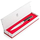 ISSIKI Cutlery Professional 5 Inch Utility Knife, Kitchen Knife, High Carbon Stainless Steel, Sharp Cutlery, Ergonomic Black Handle with Gift Box