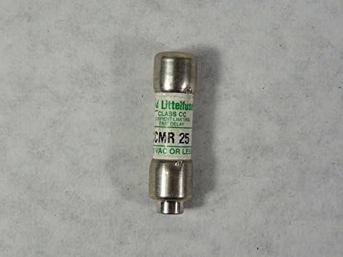 Littelfuse CCMR-25 CCMR025, 25 Amp 600V Midget, Time Delay, Current Limiting Class CC Rejection Cartridge Fuses