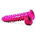 FAAK Silicone Bumpy Dildo G-Spot Novelties Female Masturbator Soft Flexible Adult Toy Cock with Suction Base Waterproof (Pink)thumb 1