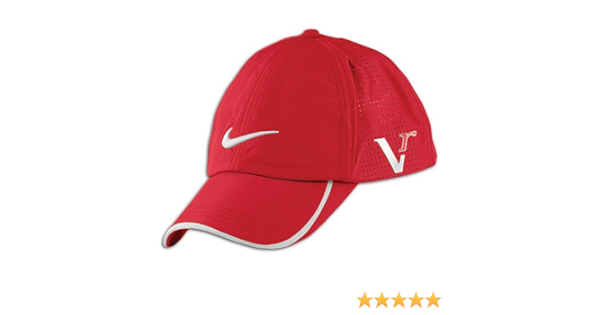 red nike golf hat