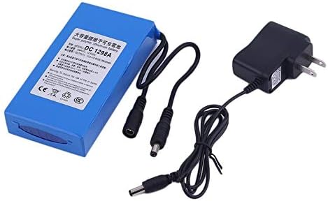 Large Capacity 9800MAH DC12V Portable Rechargeable Li-ion Battey Pack(Color:Blue)(Size:)