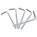 Shells 40PCS Silver Color Carbon Steel Metal Right-Angle Hooks 7 Shape Screw Hooks Self-Tapping Screws Hooks L Shape Hooks 52 X17mm