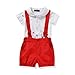 FERENYI US Baby Boys Bowtie Gentleman Romper Jumpsuit Overalls Rompers