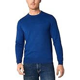 St. John's Bay Men's Crew Neck Pullover Sweater, Long Sleeve, Electric Blue