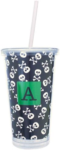 NEW Paparte Personalized Custom Tumbler Cup - Edge SKULLS &amp; BONES