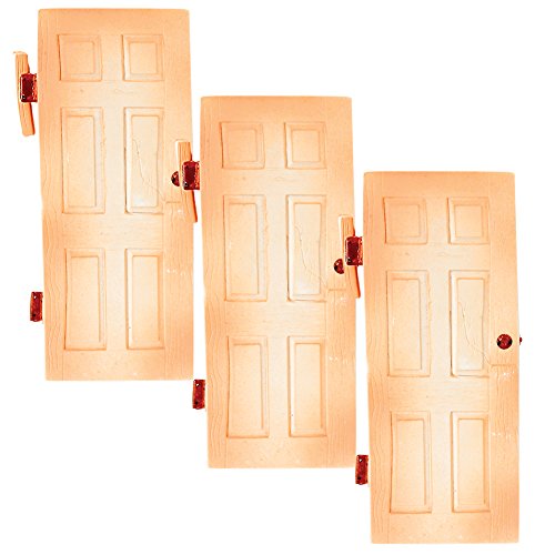 Set of 3 Plastic Toy Hardcore Doors for WWE Wrestling Action Figures
