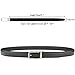 Men's Genuine Leather Ratchet Dress Belt with Automatic BuckleFits Waist Size 28''-44'' (Black Buckle)