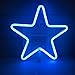 QiaoFei Blue Theme Home/Party Decor Light,Cute Neon Star Sign Shaped Decor Light,Marquee Signs/Wall Decor for Christmas,Birthday Party,Kids Room, Living Room, Wedding Party Decor(Blue)
