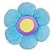 Birsppy Flower Pillow to be Used as Floor Pillow or Decorative Pillow - Adorable Daisy Flower Shape and Color Blue - Large, Soft and Cozy Pillow for Floor Sitting, Playtents, Girls Bedroom Decor