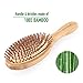 Natural Wooden Hair Brush – pureGLO Bamboo Bristle Detangling Hairbrush for Women Men and Kids - Reduce Frizz, Massage Scalp for Straight Curly Wavy Dry Wet Thick or Fine Hair
