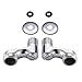 gotonovo Clawfoot Tub 3-3/8 Inch Adapter Claw Foot Bathtub Kitchen Faucet Adjustable Swing Arms Commercial Utility Eccentric Screw Plus Size 1 Pair