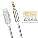 Lightning to 3.5mm Male Aux Audio Stereo Cable, iAbler Male to Male Lightning to Auxiliary Audio Stereo Cable for iPhone 7 / 7 Plus to Headphone, Home / Car Stereo, Speaker and More