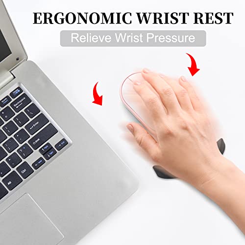 MOSROAD 2 Pieces Gliding Palm Rest, Ergonomic Mouse Wrist Rest, Sliding