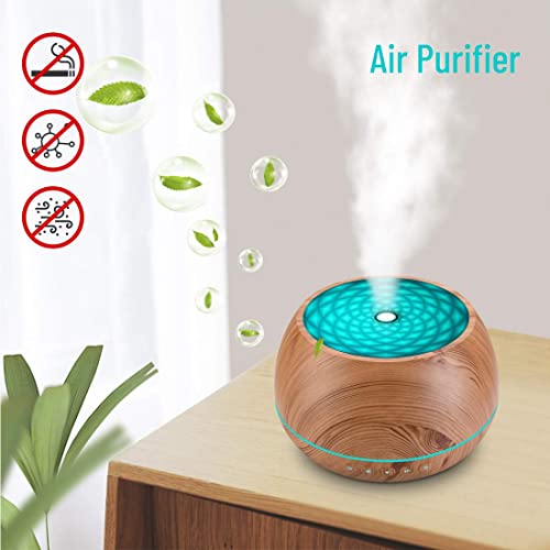 Aromatherapy Essential Oil Diffuser 1000ml 12 Hours Wood Grain Aroma