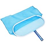 SUKKI Heavy Duty Pool Net Deep Bag Pool Skimmer Leaf Cleaning Pool Rake Fine Mesh Net