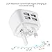 HAWEEL UK Wall Charger 4 USB Port 3 Pin Plug Max 3.1A with ROHS, CE and BS Certificate for iPhone X/ 8/ 8 Plus/ 7/ 7 Plus/ 6/ 6s Plus, iPad, Samsung and other Chargable Devices (UK Plug Type 2)