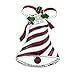 Lux Accessories Silvertone Christmas X-mas Holiday Bell Ribbon Enamel Brooch