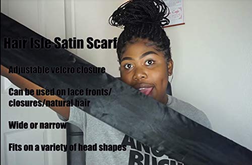 Edge Laying Satin Wrap Scarf For Black Hair To Control Natural
