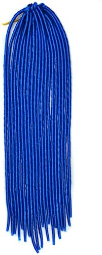 Colorlife 1 Pack 20" Dark Blue Color Soft Dread Lock Crochet Braid Hair Extension Synthetic Braiding Hair