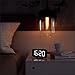 Home LED Clock-No Frills Simple Operation-Large Night Light-Loud Alarm-Snooze-Full Range Brightness Dimmer-Big White Digit Display