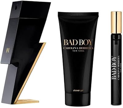 Carolina Herrera Bad Boy EDT 50ml Gift Set 2020 100ml Shower Gel 10ml Travel