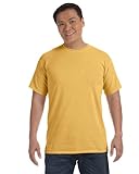 Comfort Colors Pigment Dyed Short Sleeve Shirt with a Pocket 6030-Mustard-L