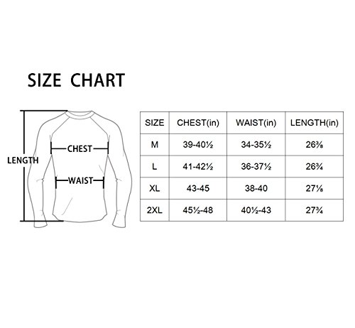 Baleaf Men's Cool Dry Skin Fit Long Sleeve Compression Shirt Color Black/Green Size M