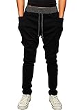 KAIUSI Men's Casual Jogging Harem Pants Running Trousers