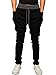 KAIUSI Men's Casual Jogging Harem Pants Running Trousers